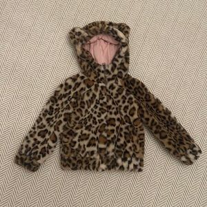Girls 3T Tucker & Tate Fur Jacket with hood